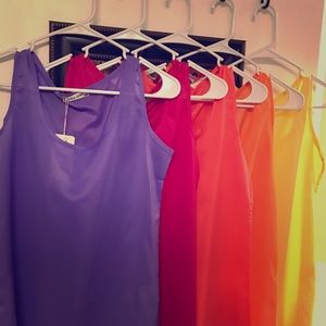 Fuchsia Chiffon, Liva Girl, sleeveless tank top XS